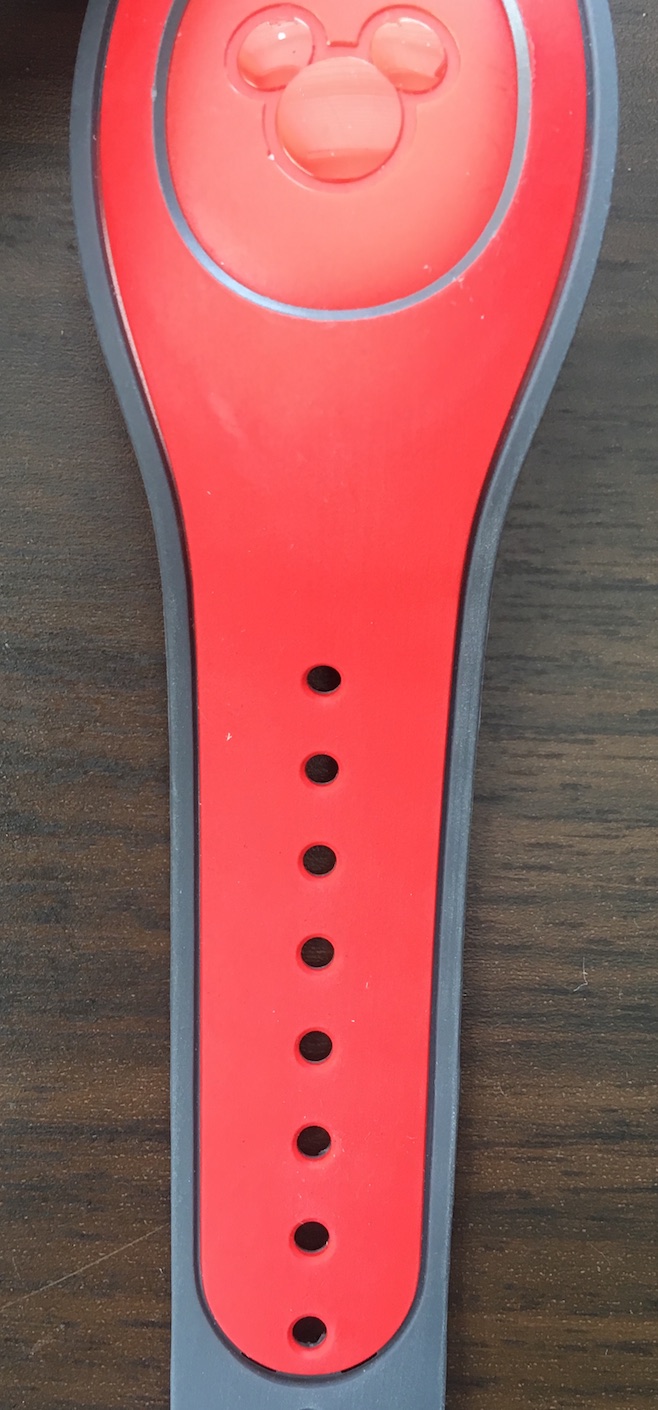 Disney Cruise Line DCL Mickey Mouse Magic Band RARE Red Adult Band Lock